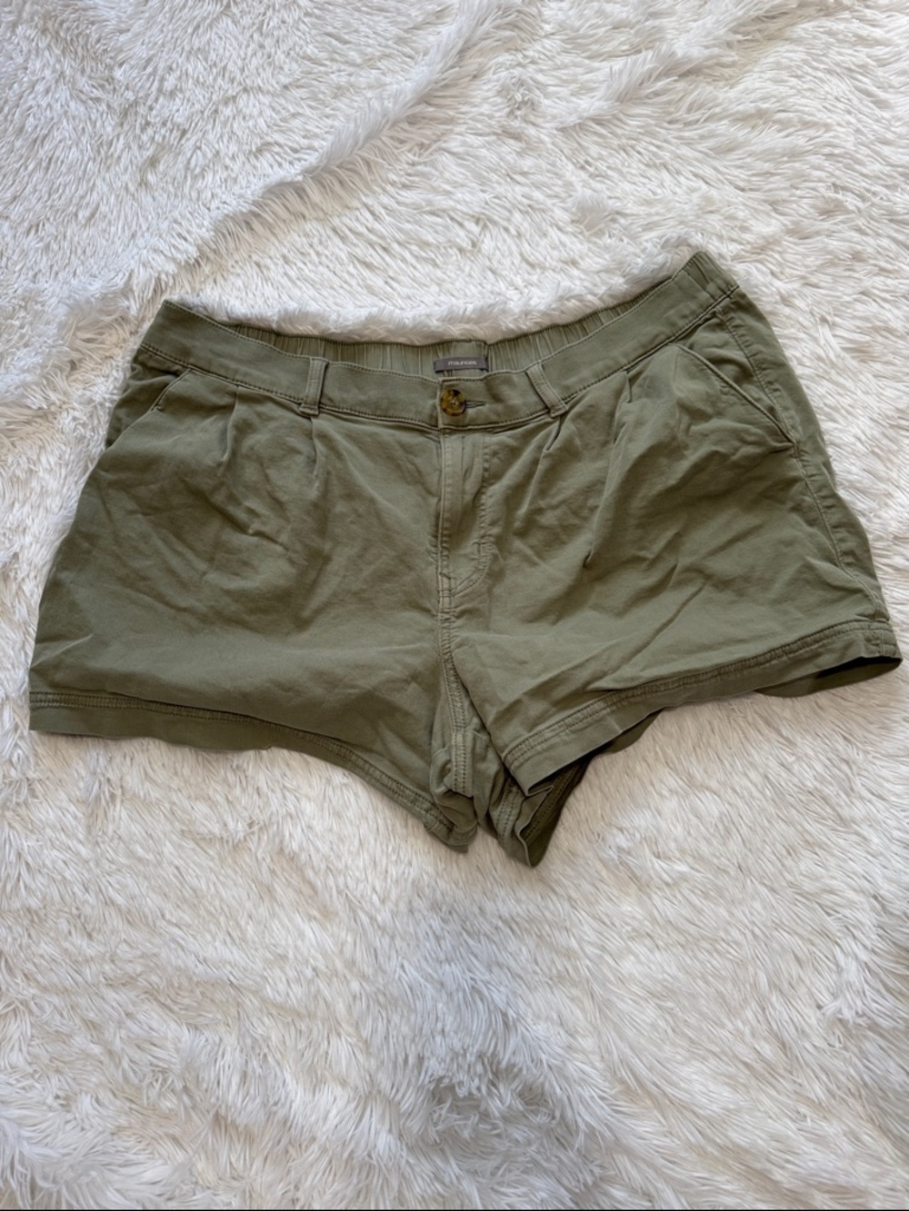 Maurices Green Shorts Size 16W